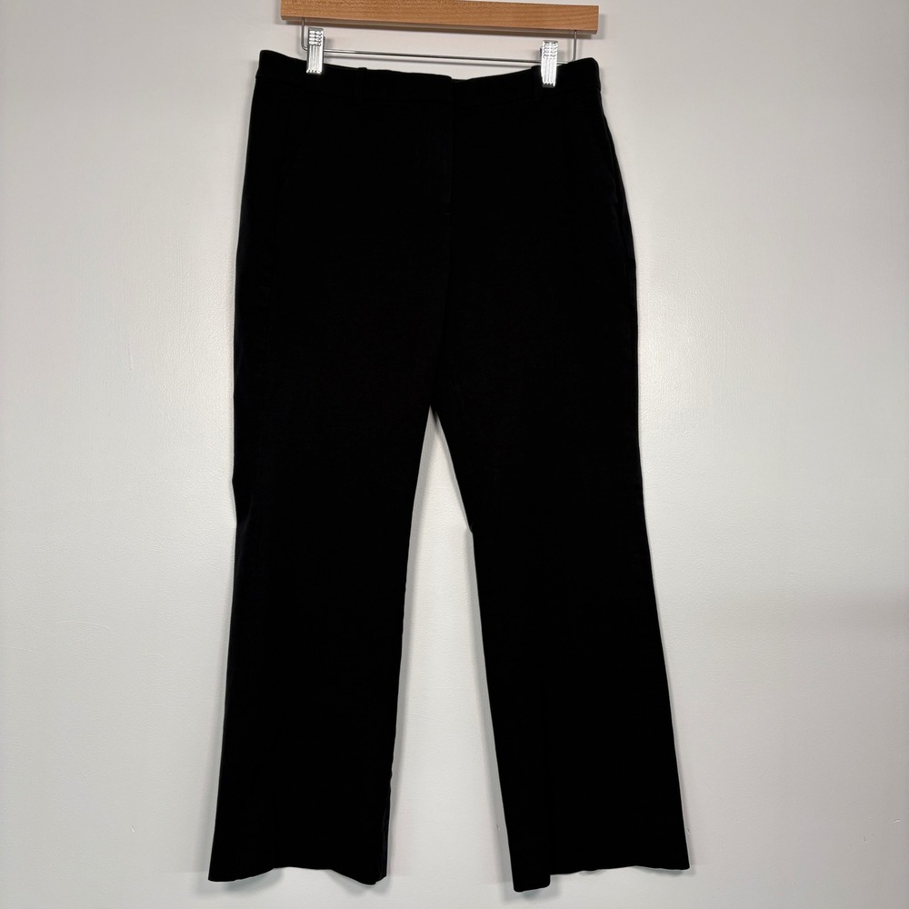 J.Crew‎ Womens Dress Pants Size 6 Black Cotton Viscose Stretch Straight Leg 2025